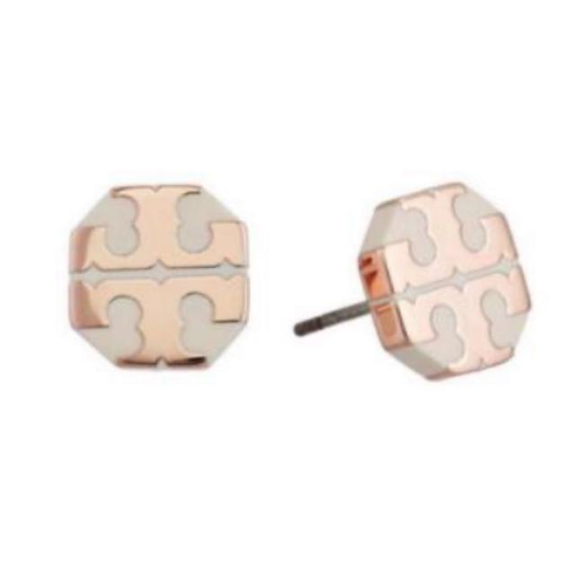 Tory Burch Stud T Stretches t Logo Earrings 