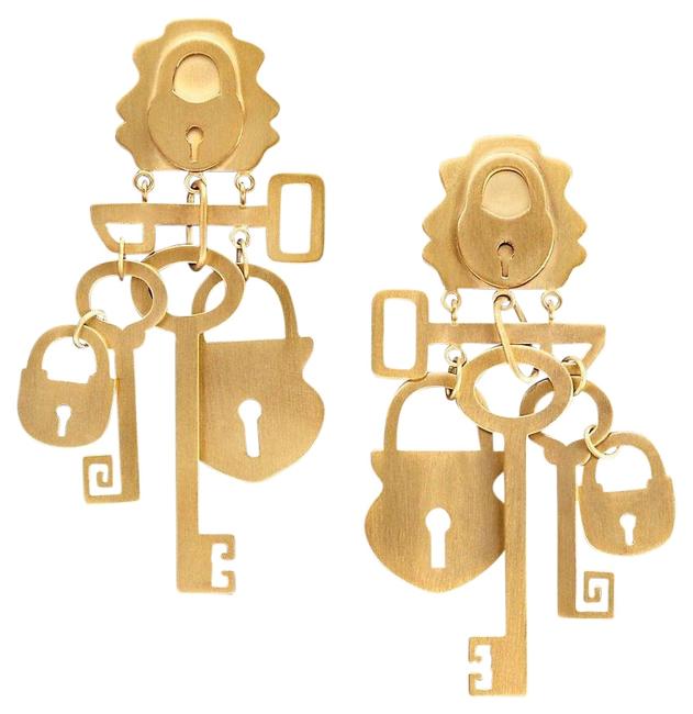 Tory Burch Surreal Lock Key Earrings 