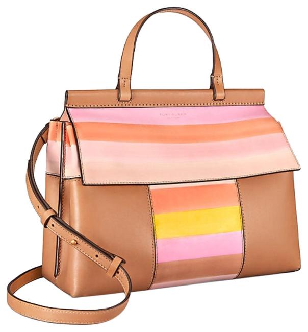 Tory Burch T Degrade Satchel VachettaFresh Melon Shoulder Bag 