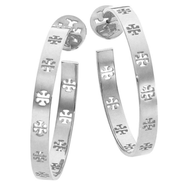 Tory Burch T Perced Hoop Earrings 