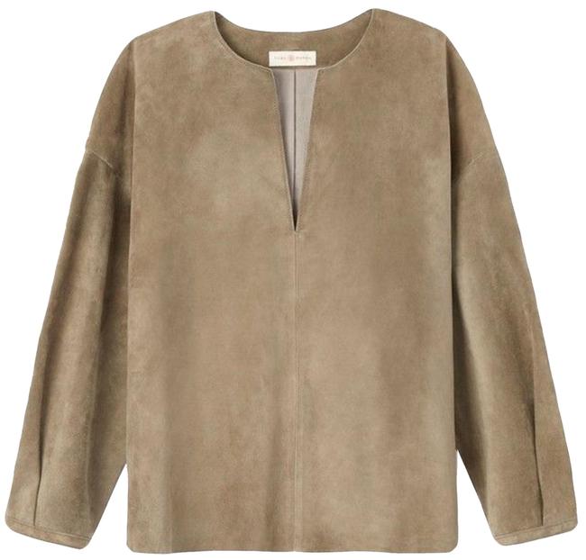 Tory Burch Taupe Suede Tunic 