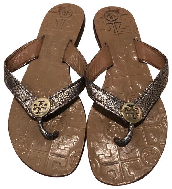 Tory Burch Thora Thong Leather Flip Flop Sandals