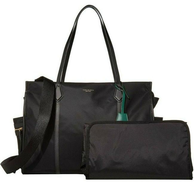 Tory Burch Tote New Changing Purse Black Nylon Diaper Bag 