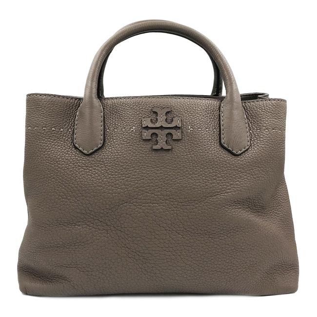 Tory Burch Triple Compartment Ladies 40405 963 Silver Maple Leather Satchel 
