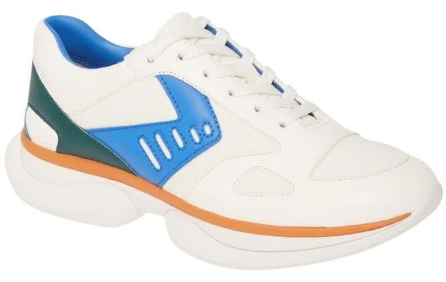 Tory Burch White Sport Bubble Lace Up Sneakers 5 