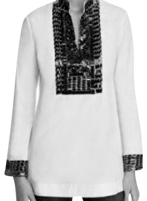 Tory Burch White Ivory Embellished TunicS 