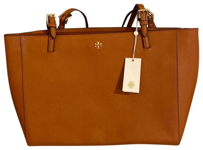 Tory Burch York Buckle 22149613 Tan Camel Leather Tote 