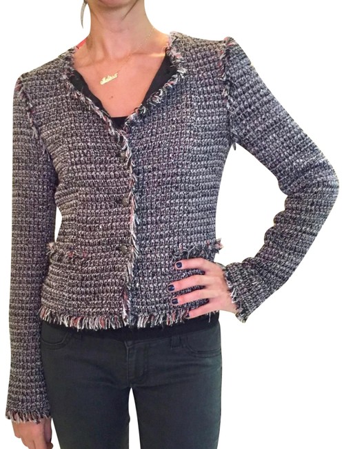 Chanel 04p Fantasy Fringe Tweed JacketS 