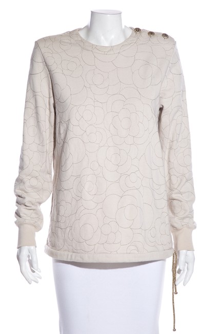 Chanel 2018 Camellia Beige Sweater 