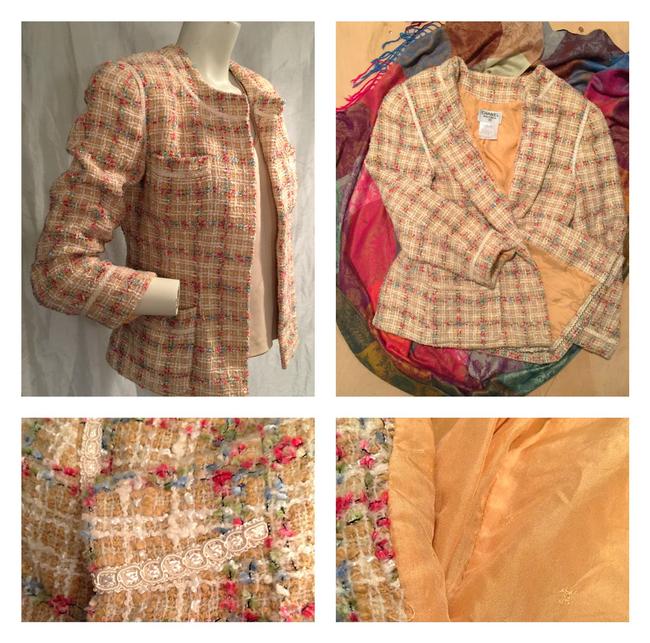 Chanel Beige Pink Cream Jacket  S 