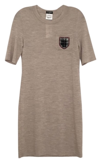 Chanel Beige Short Casual DressS 