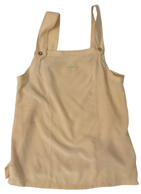Chanel Beige Silk Tank Top Cami