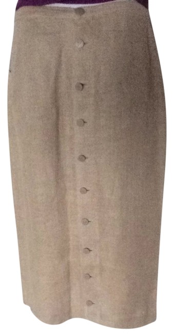 Chanel Beige Woven Pocket Cc Skirt32 33 