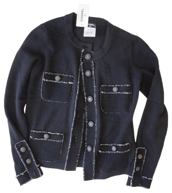 Chanel Black 2011a Cashmere CardiganS 