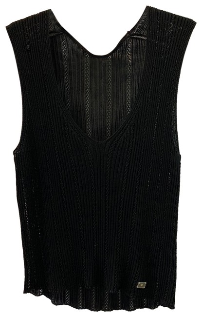 Chanel Black 497 Tank Top Cami