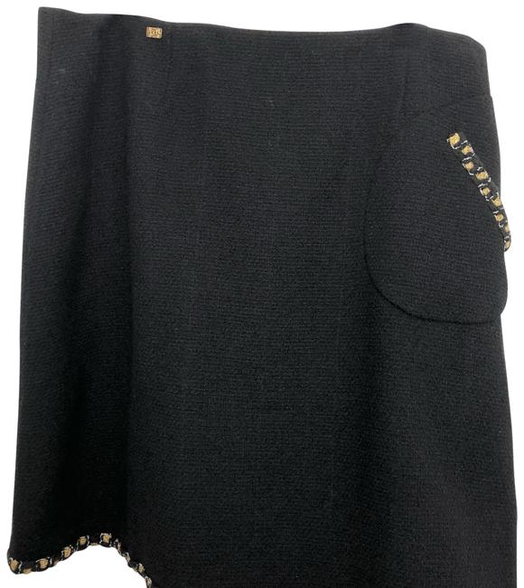 Chanel Black 94305 Skirt 8 XL Plus 0x 