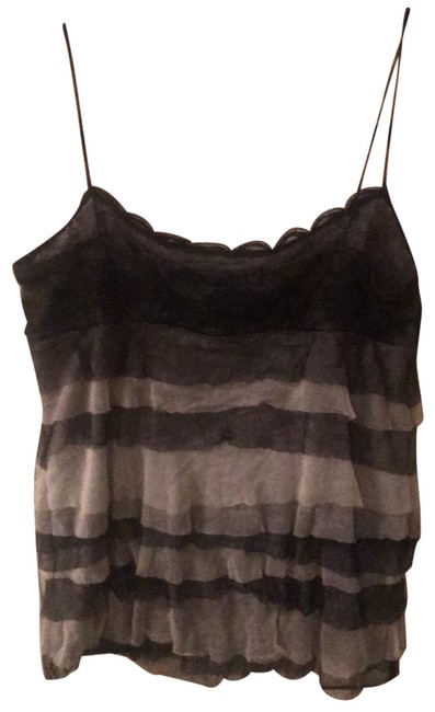 Chanel Black and Grey Tank Top Cami 