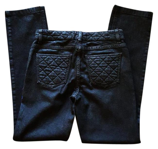 Chanel Black Coated Euro 38 Us 8 Skinny Jeans 8 4 S 