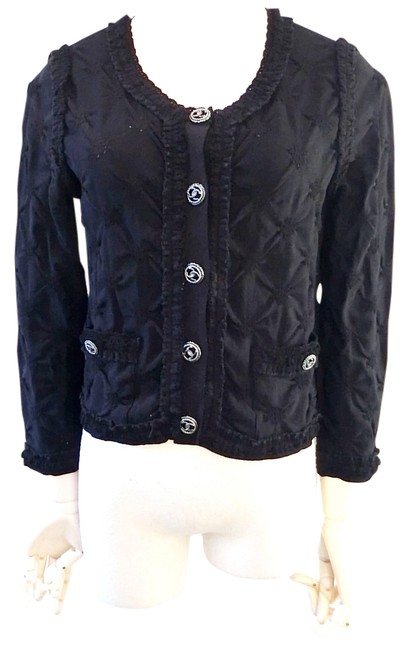 Chanel Black Current Season Sweater CardiganS 