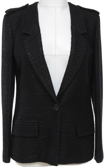 Chanel Black Jacket Fantasy Tweed Metallic 36 Cruise 2016 BlazerS 