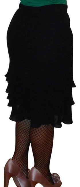 Chanel Black Skirt Size Petite 6 S 