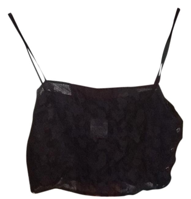 Chanel Lace Camisole Black Top 