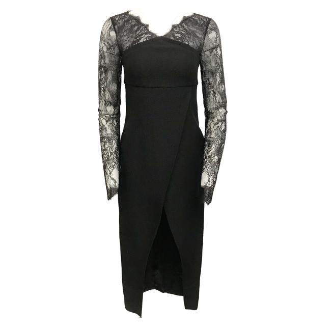 Chanel Black Lace Cocktail Dress  S 