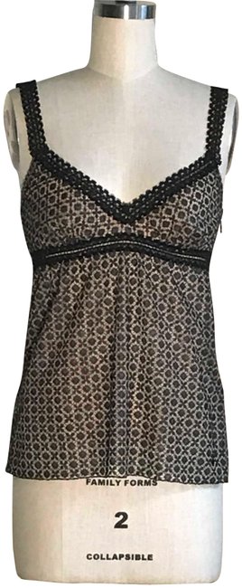 Chanel Black Lace Tank Top Cami