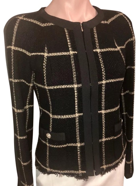 Chanel Black Metallic Lesage Fantasy Tweed Jacket 38 4 BlazerS 