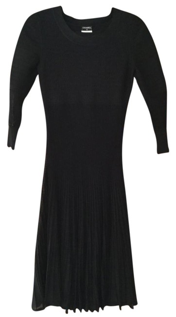 Chanel Black Mid length Cocktail DressS 