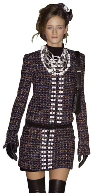 Chanel Black Multi Runway Embellished SkirtS 27 