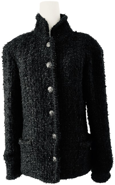 Chanel Black Paris Dubai Fantasy Tweed JacketS 