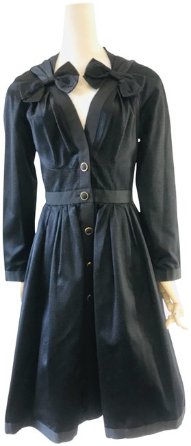 Chanel Black Silk Short Cocktail DressS 