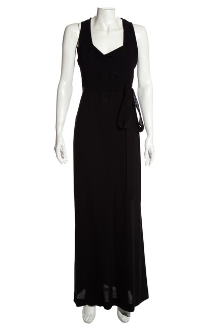 Chanel Black Sleeveless Maxi Long Cocktail DressS 