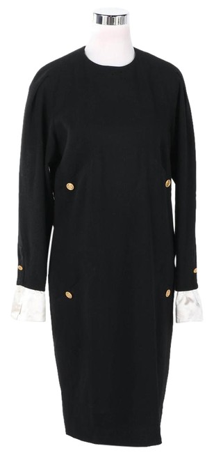 Chanel Black Suit Mid length Work Office Dress Size OS one size 