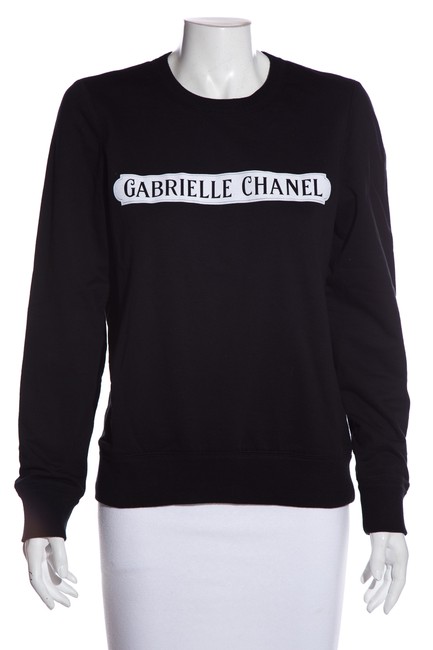 Chanel Black Sweatshirt Hoodie  S 