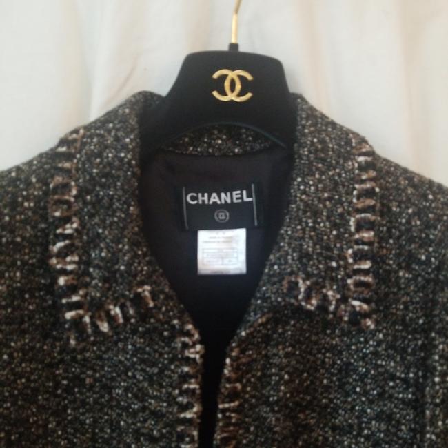 Chanel Black Tweed Jacket Long Vintage Coat Size OS one size 