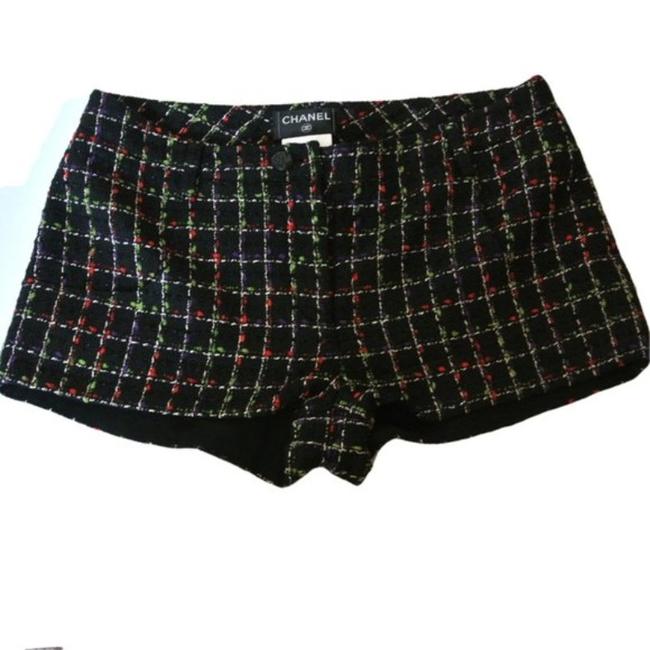 Chanel Black Tweed Silk ShortsS 27 