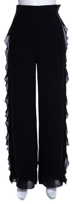 Chanel Black Vintage Chiffon Pants 0 X 24 