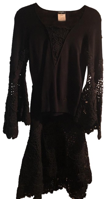 Chanel Black Vintage Skirt26 