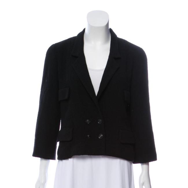 Chanel Black Vintage Wool Boucle Notch lapel Blazer