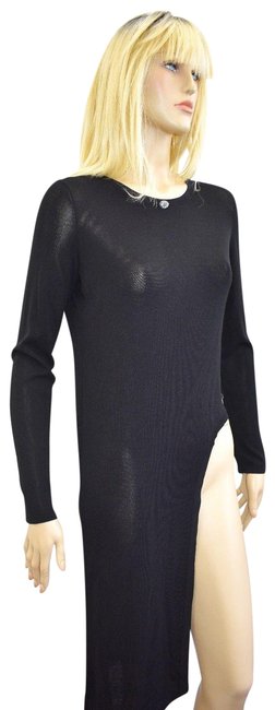 Chanel Black Viscose Long Classic Fancy Long Sleeve 40 6 Sy Blouse  S 