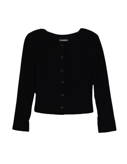 Chanel Black W Single Breasted WSix Cc Buttons 34 Jacket