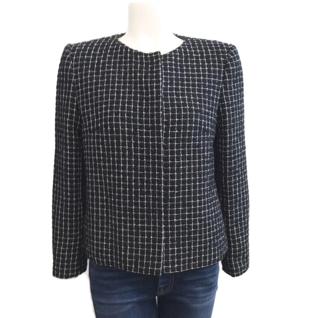 Chanel Black White Fantasy Tweed Blazer  S 