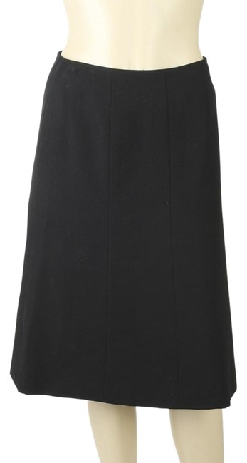 Chanel Black Wool 159355 Skirt Size OS one size 