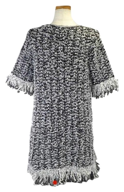 Chanel Black White Mid length Cocktail Dress