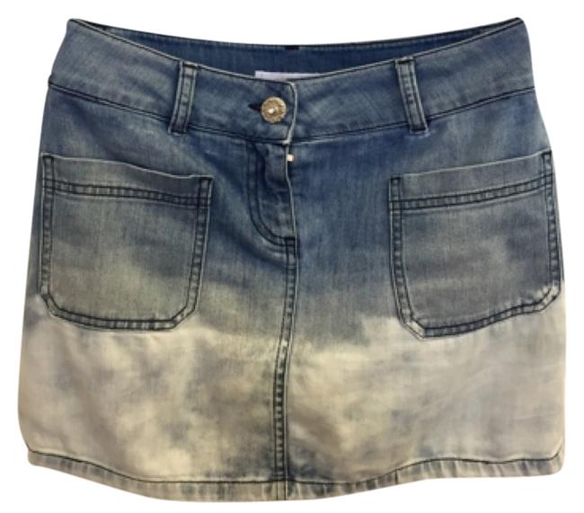 Chanel BleuBleu Ciel Denim Skirt 25 