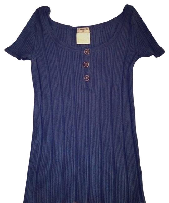 Chanel Blue Blouse  S 