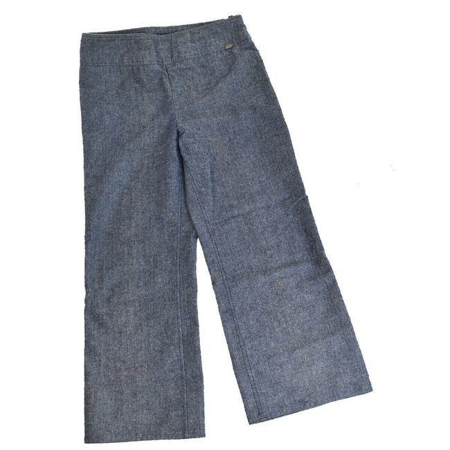 Chanel Blue Cc Logos Cotton Polyester # 42 00c Pants 4 L 34 