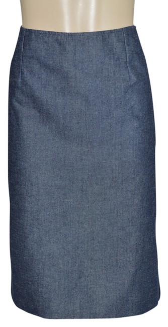 Chanel Blue Denim Skirt32 33 